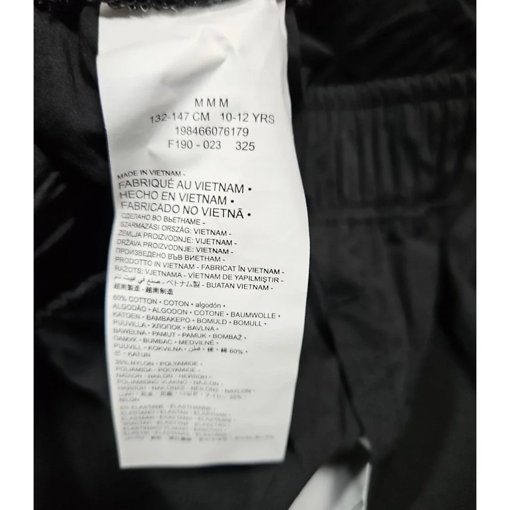 Jordan Boys Black Pull On Cargo Pants Size Medium (10/12) NWT
